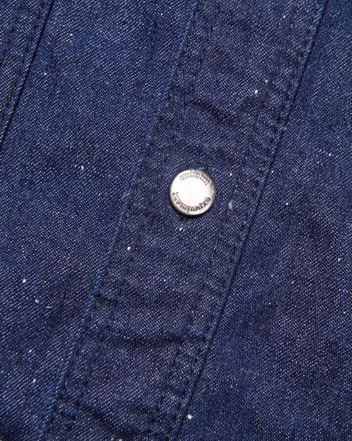 NEP DENIM DOUBLE POCKET SHIRT,INDIGO, medium image number 3