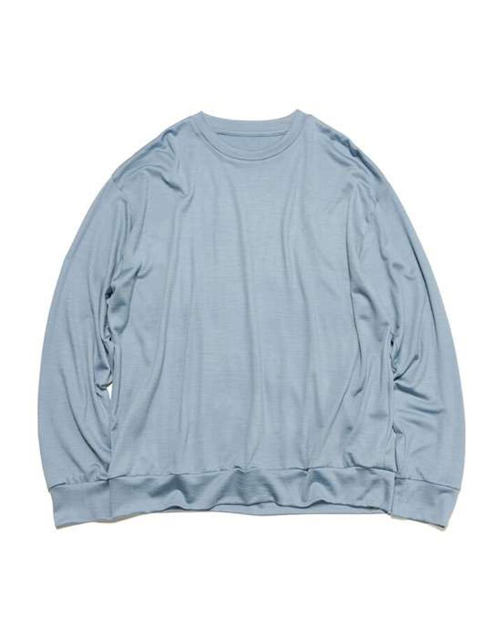 WASHABLE WOOL L/S TOP,LIGHT BLUE, medium