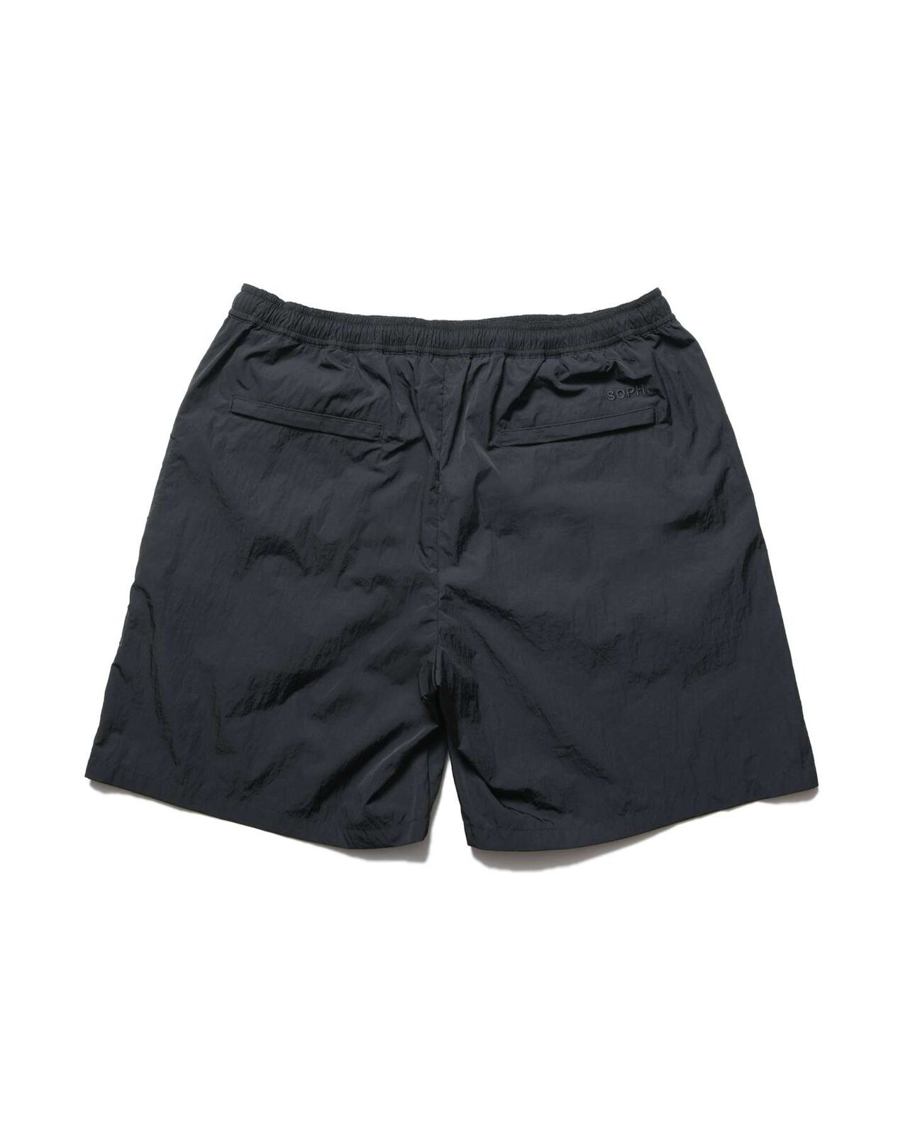 BIG LOGO NYLON EASY SHORTS,BLACK, large image number 2