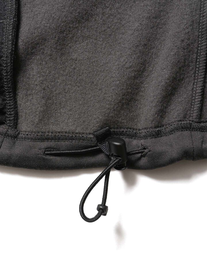 STRETCH FLEECE STAND COLLAR BLOUSON,CHARCOAL GRAY, medium image number 5
