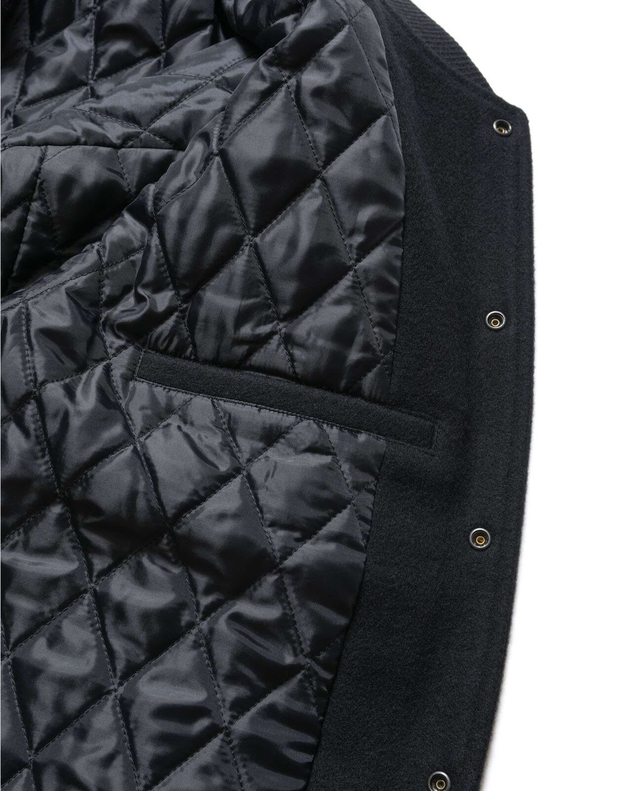 ERIC HAZE: VARSITY JACKET,BLACK, large image number 6