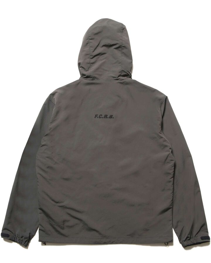 NYLON HOODED BLOUSON,CHARCOAL GRAY, medium image number 1