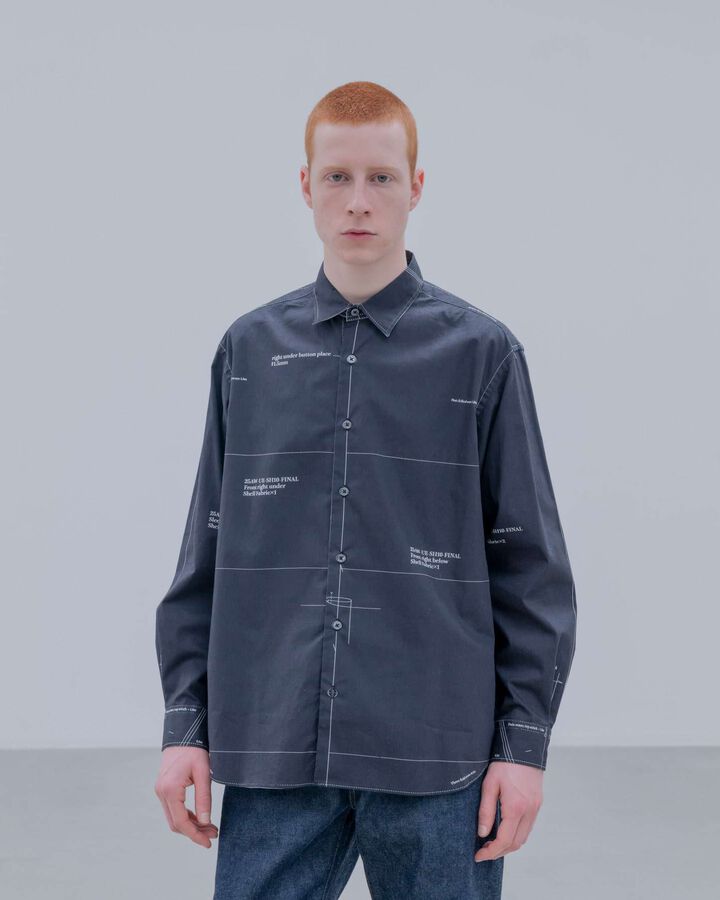 MAP-OUT SHIRT,BLACK, medium image number 7