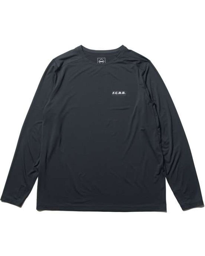 TECH L/S TRAIL TOP,BLACK, medium