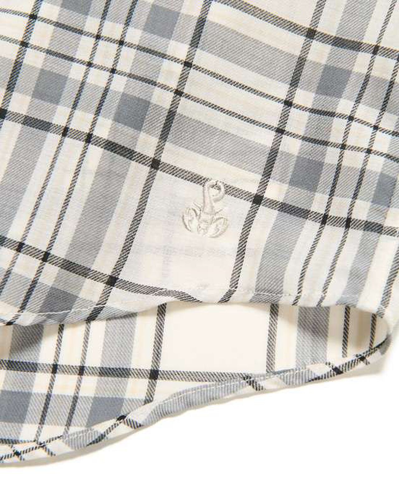 SUMMER WOOL CHECK SHIRT,WHITE, large image number 4