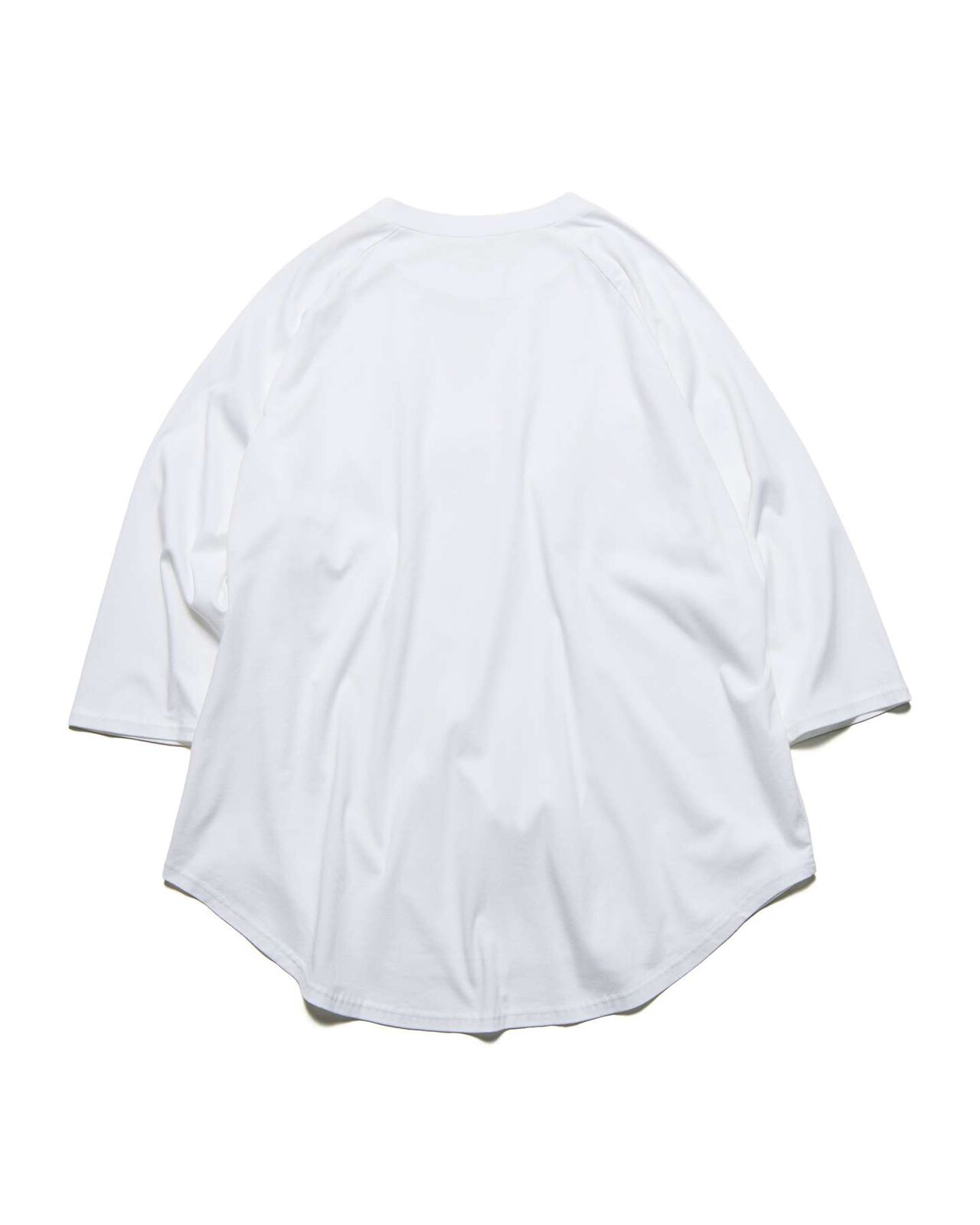 RAGLAN 3/4 SLEEVE WIDE TEE,WHITE, large image number 1