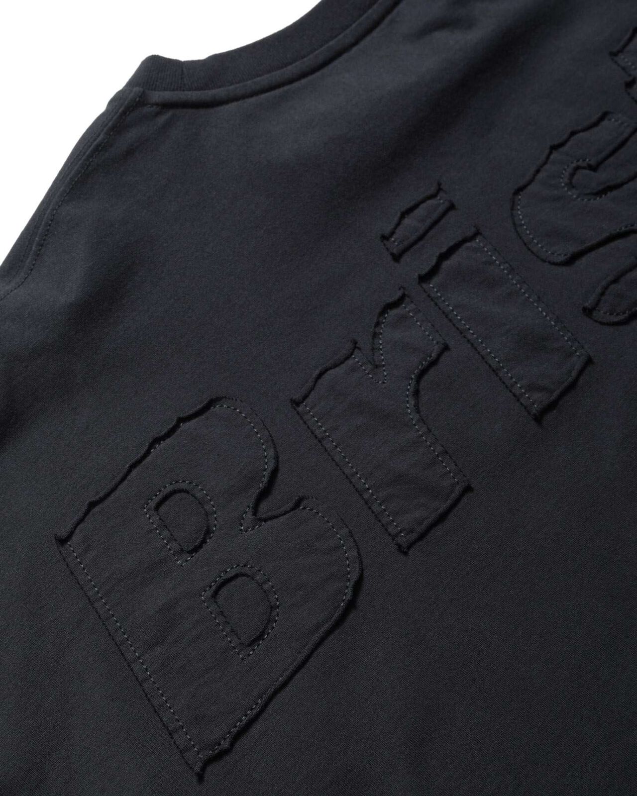 CUT-OFF LOGO L/S TEE,BLACK, large image number 2