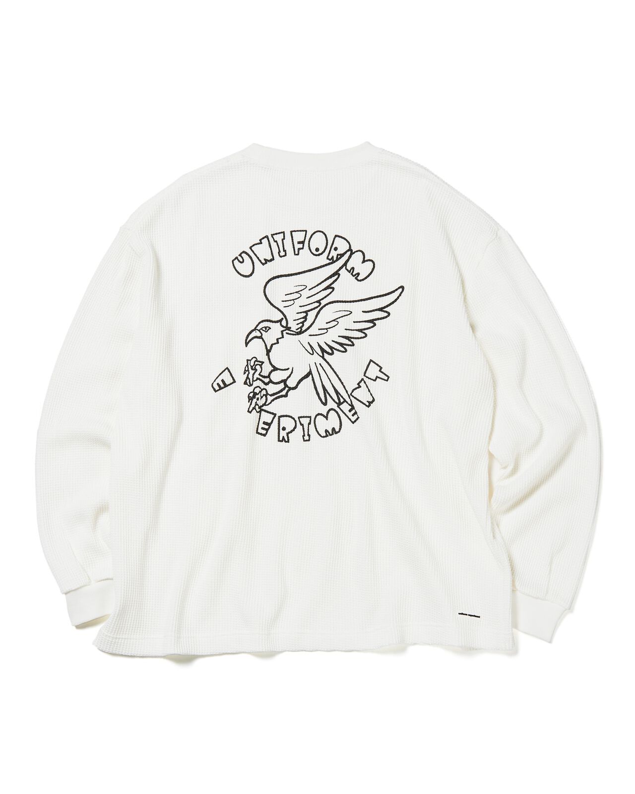 UEAFA WAFFLE L/S BAGGY TEE,WHITE, large image number 1