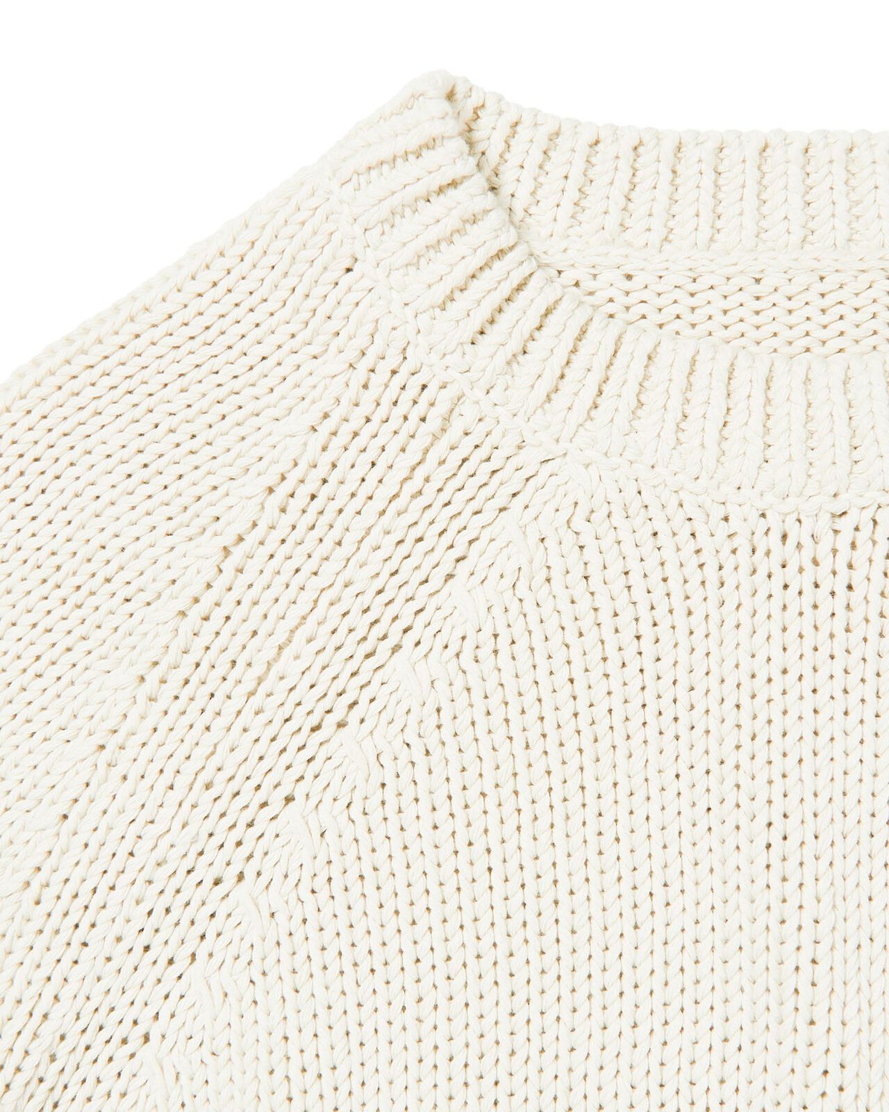 LOW GAUGE CREWNECK KNIT,OFF WHITE, large image number 1