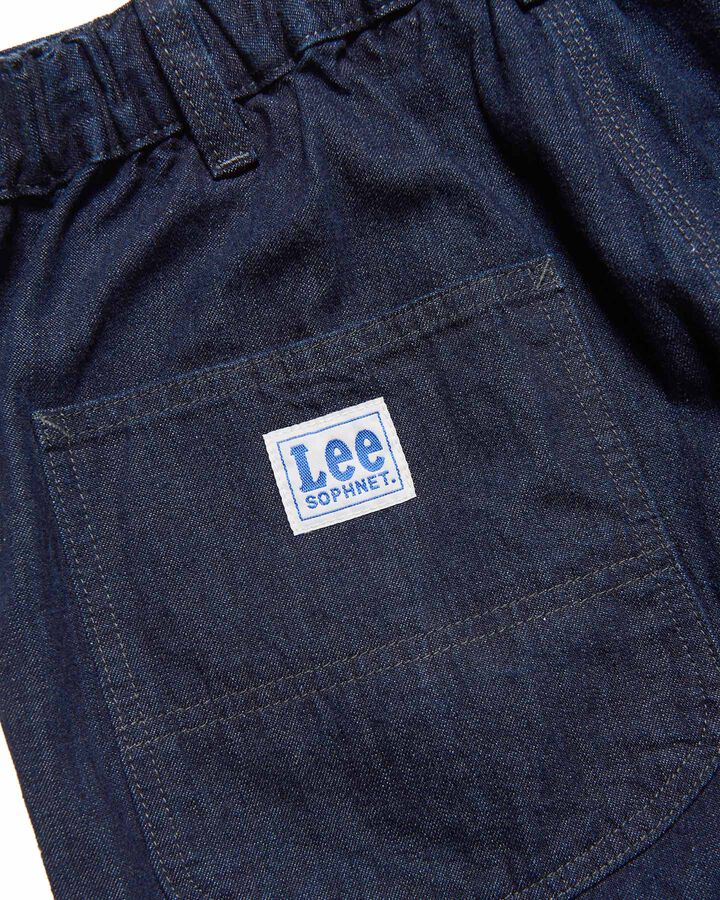 LEE DUNGAREES SHIRRING SLACKS,INDIGO, medium image number 4