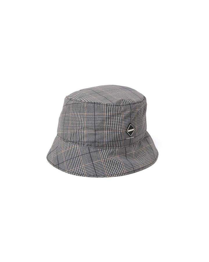 PLAID HAT,GRAY, medium