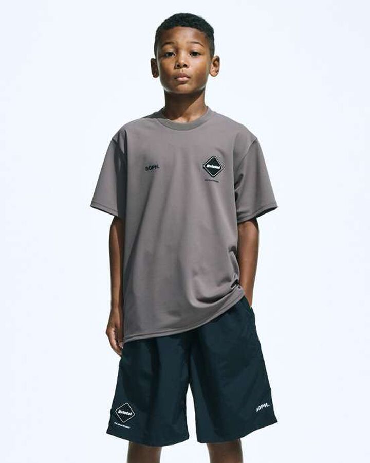 AUTHENTIC LOGO S/S TEAM TOP,KHAKI, medium image number 2