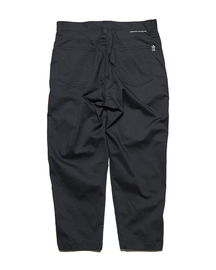 STRETCH TWILL SLIM CROPPED PANTS,BLACK, medium image number 1