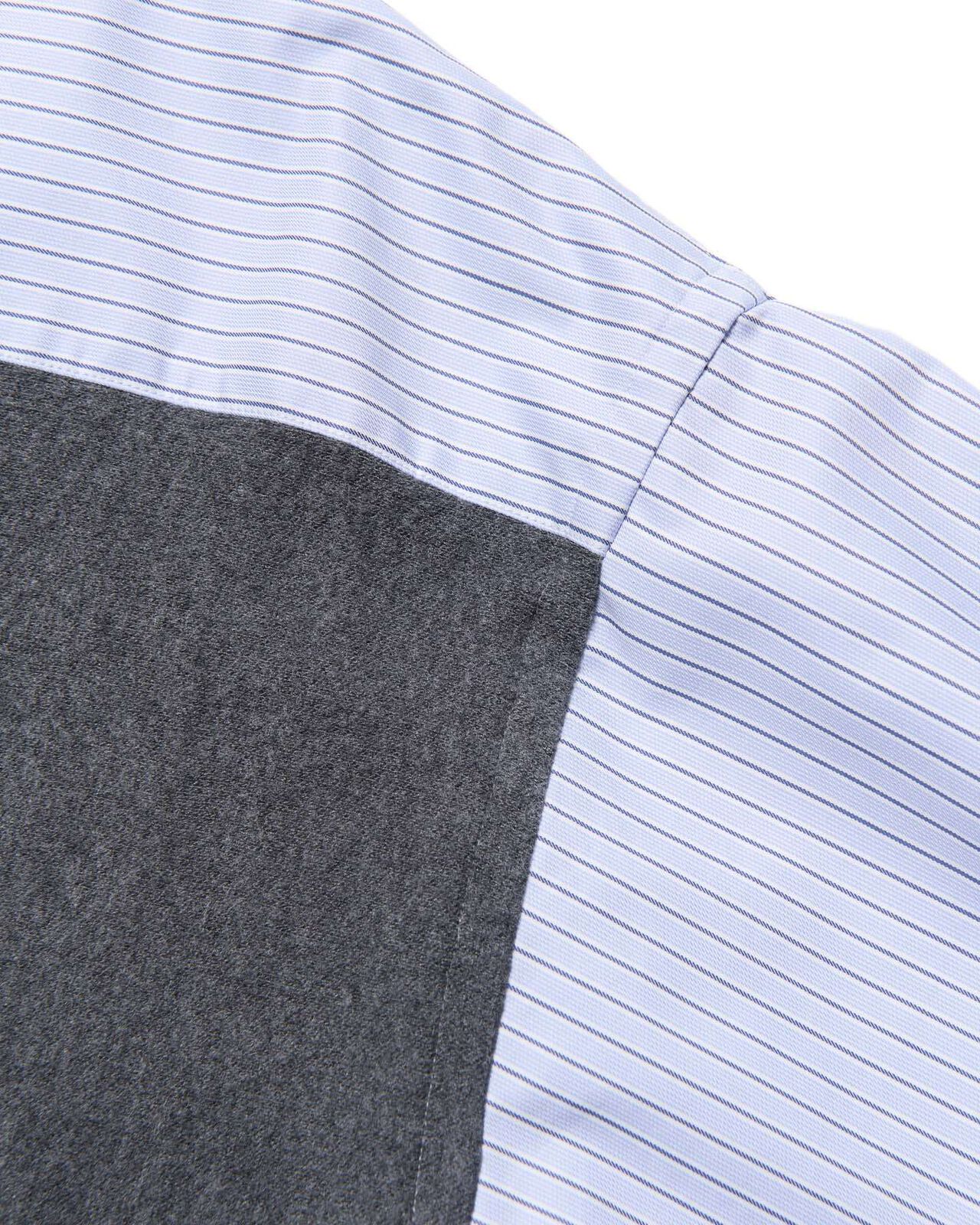 FABRIC-MIX OVERSIZED SHIRT,LIGHT BLUE, large image number 2