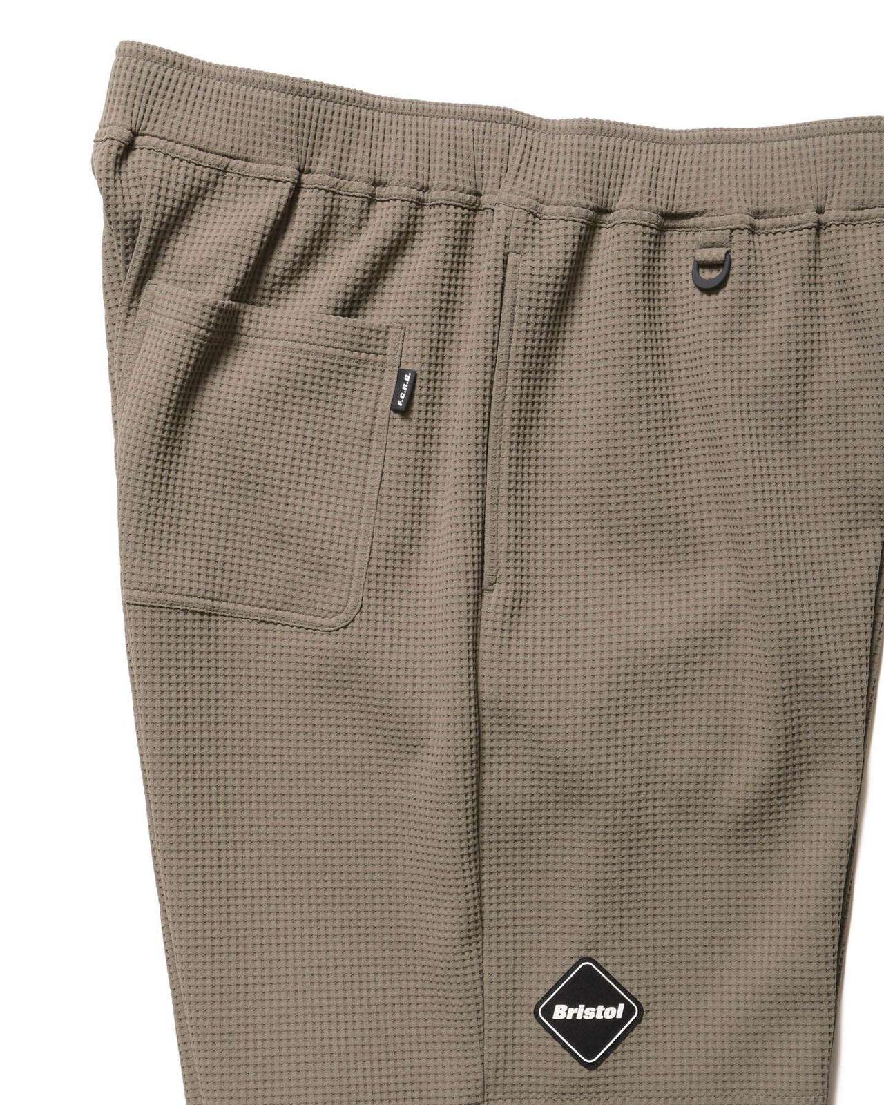 TECH WAFFLE LOUNGE SHORTS,GREIGE, large image number 2