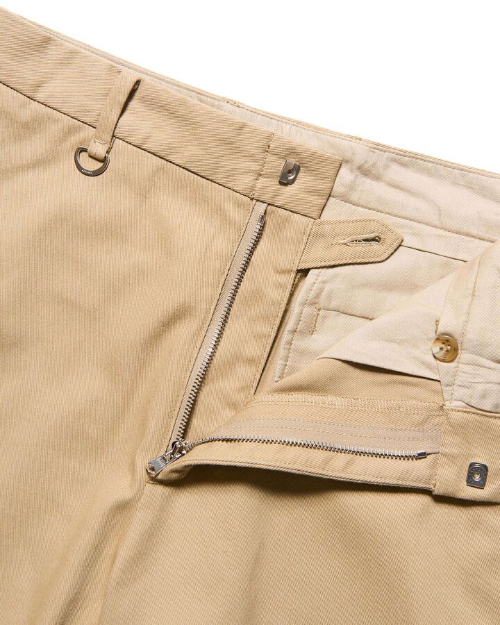 STRETCH TWILL STANDARD SLACKS,BEIGE, medium image number 2