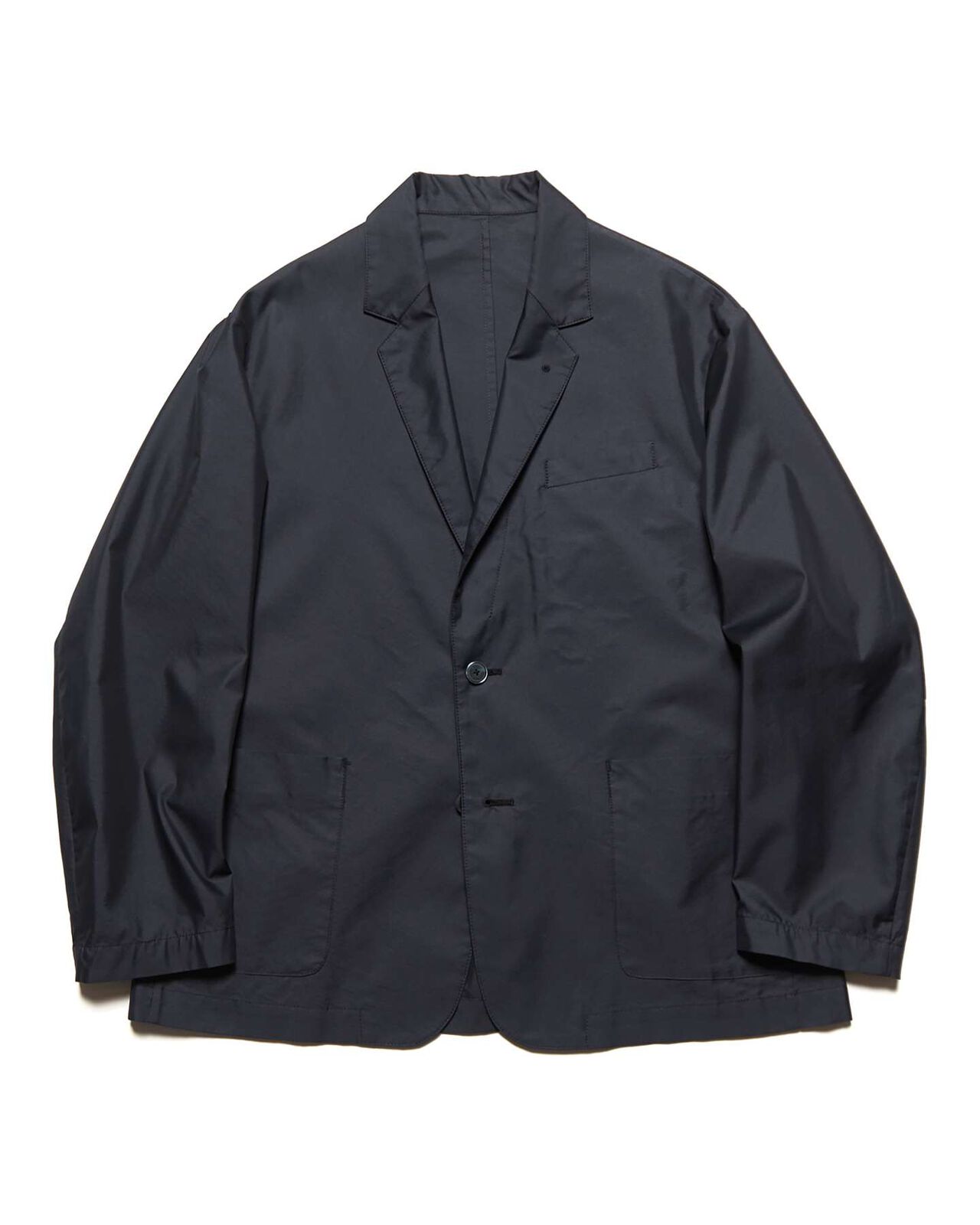 BROADCLOTH WIDE EASY JACKET,BLACK, large image number 0