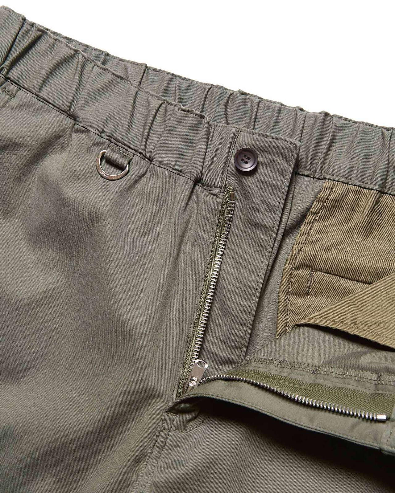 STRETCH TWILL SLIM-FIT RIBBED PANTS,KHAKI, large image number 2