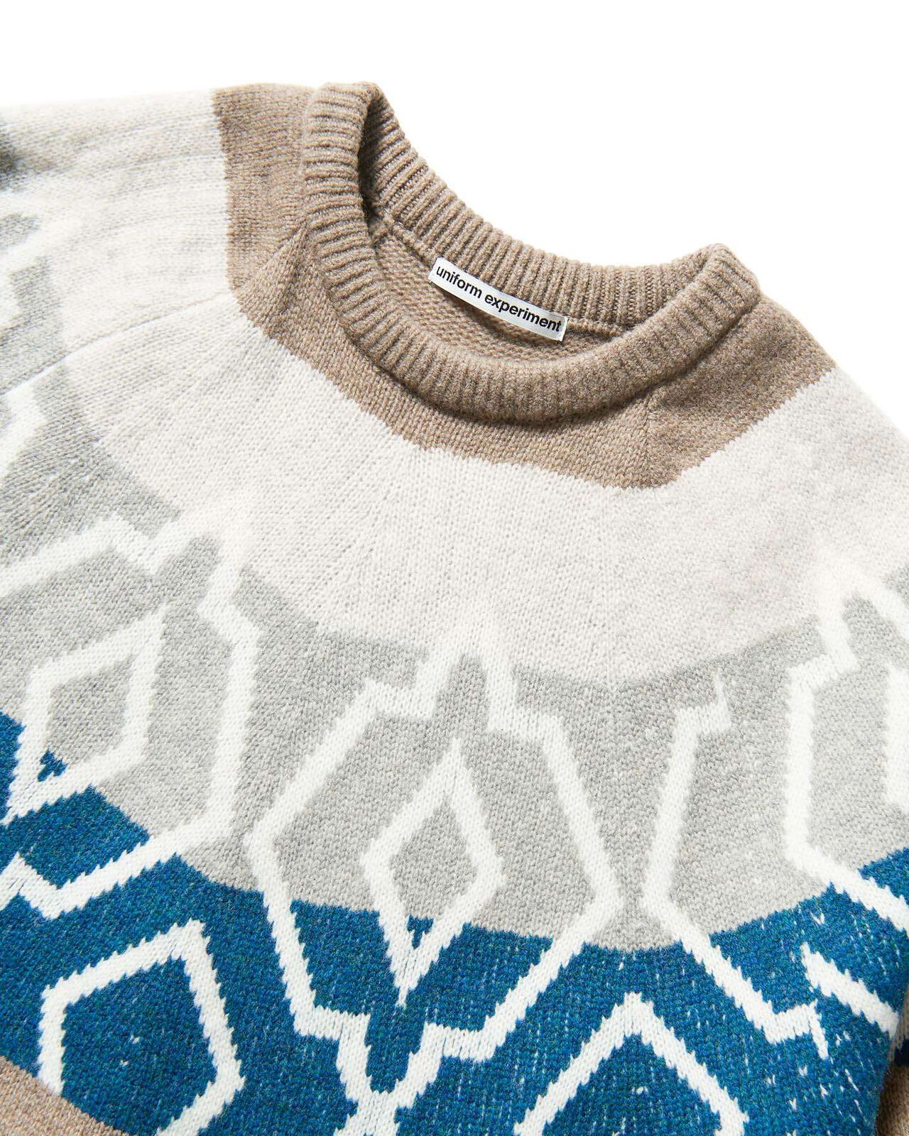 NORDIC CREWNECK SWEATER,BEIGE, large image number 2