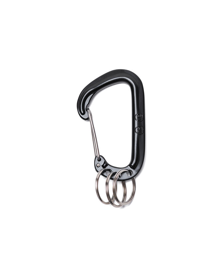 ALMINIUM CARABINER,BLACK, medium