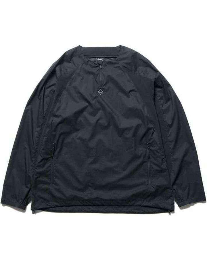 ULTRA LIGHT WEIGHT HALF ZIP PISTE,BLACK, medium