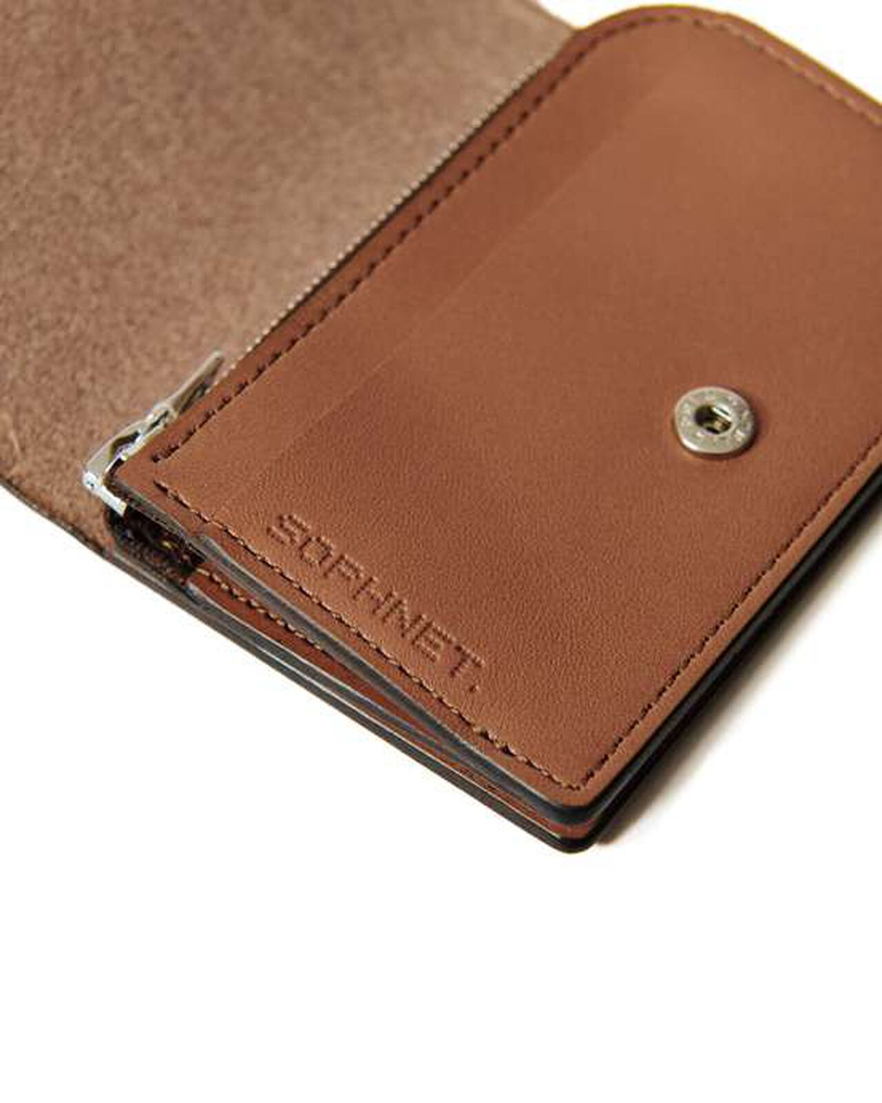 LEATHER SMALL WALLET,BEIGE, large image number 2