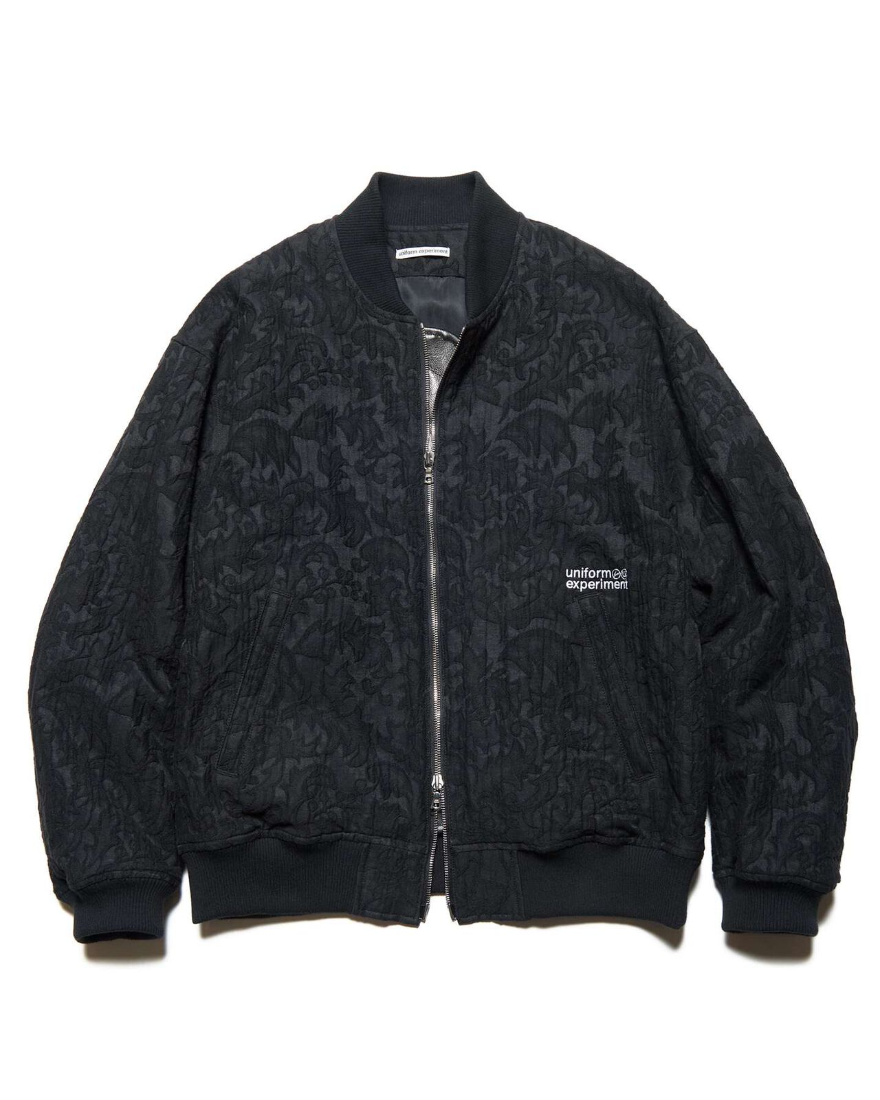 JACQUARD SHORT BLOUSON,BLACK, large image number 0