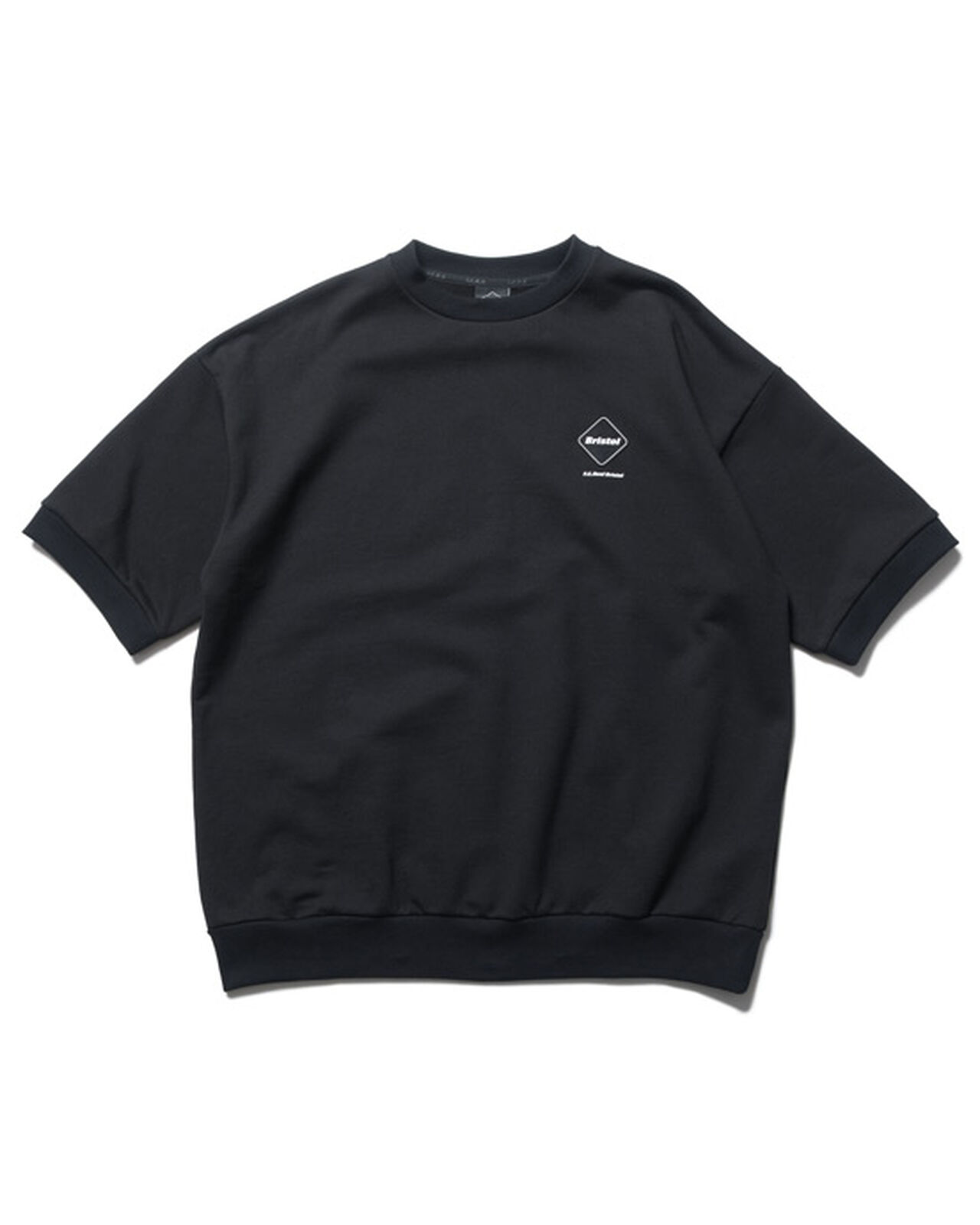 S/S CREWNECK BAGGY SWEAT,BLACK, large image number 0