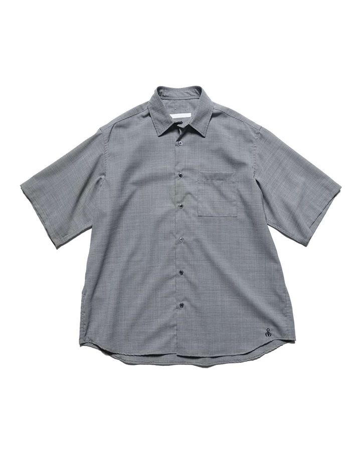 TROPICAL CHECK RELAX-FIT S/S SHIRT,B, medium