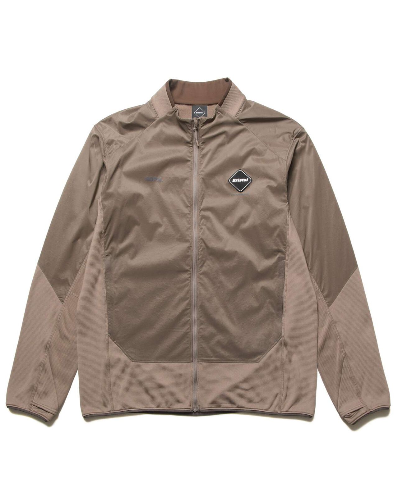 GRID FLEECE HYBRID BLOUSON,BEIGE, large image number 0
