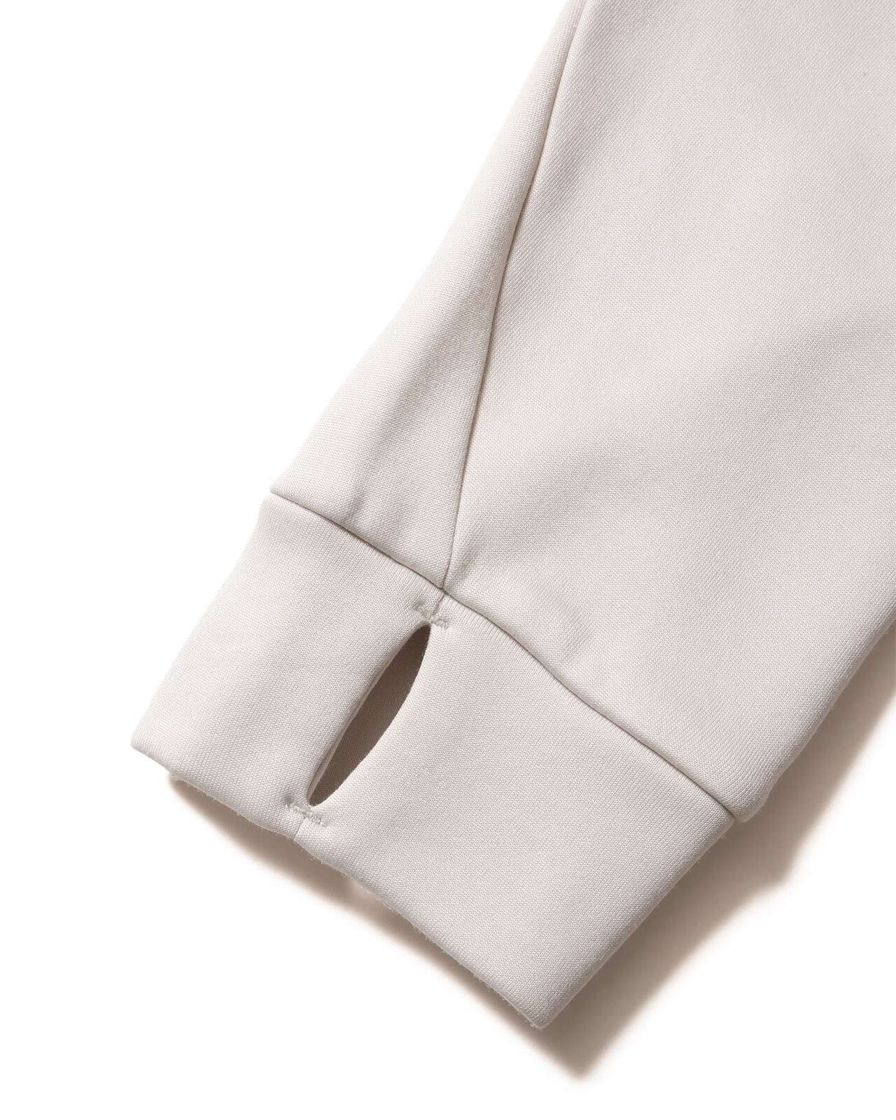 STRETCH FLEECE HOODIE,LIGHT GRAY, large image number 4