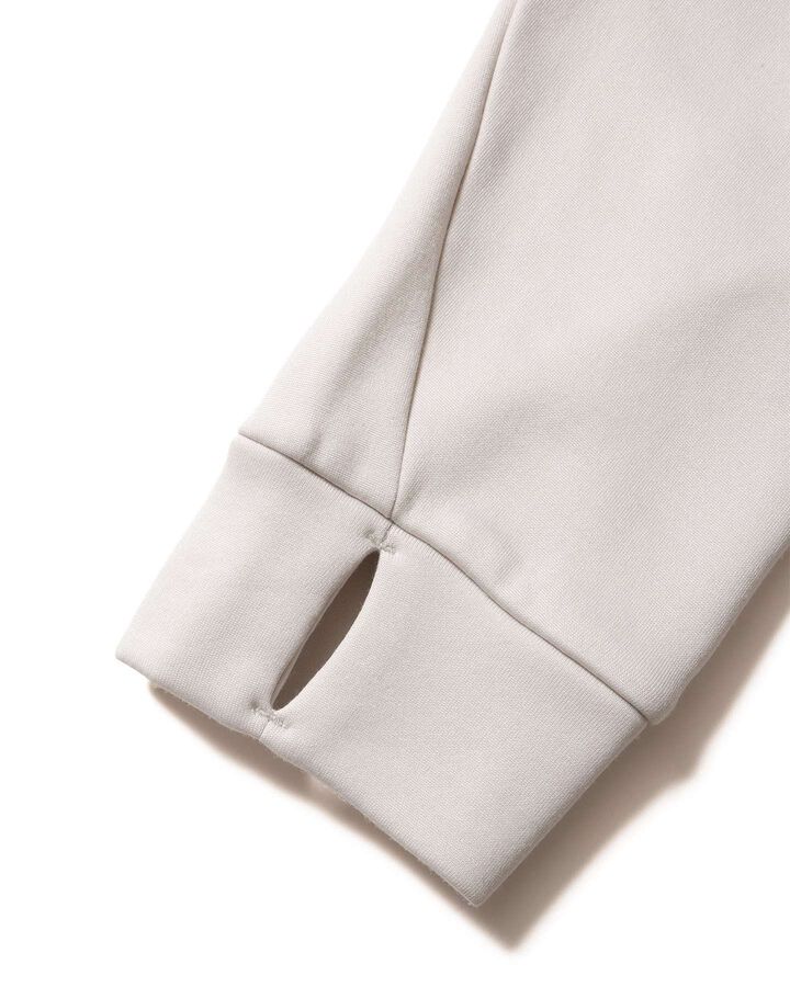 STRETCH FLEECE HOODIE,LIGHT GRAY, medium image number 4