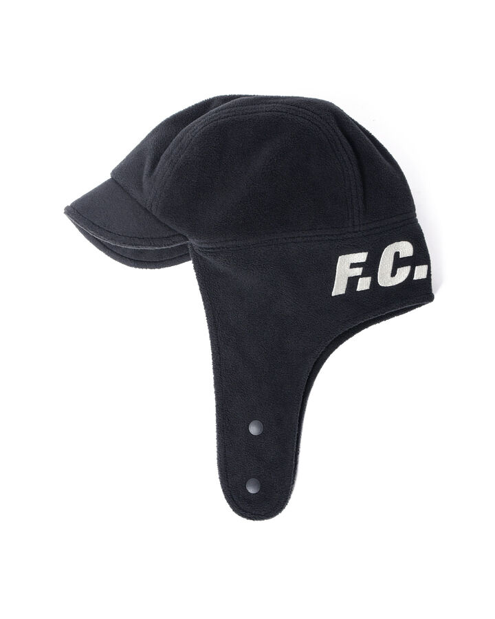 FLEECE FLIGHT CAP,BLACK, medium