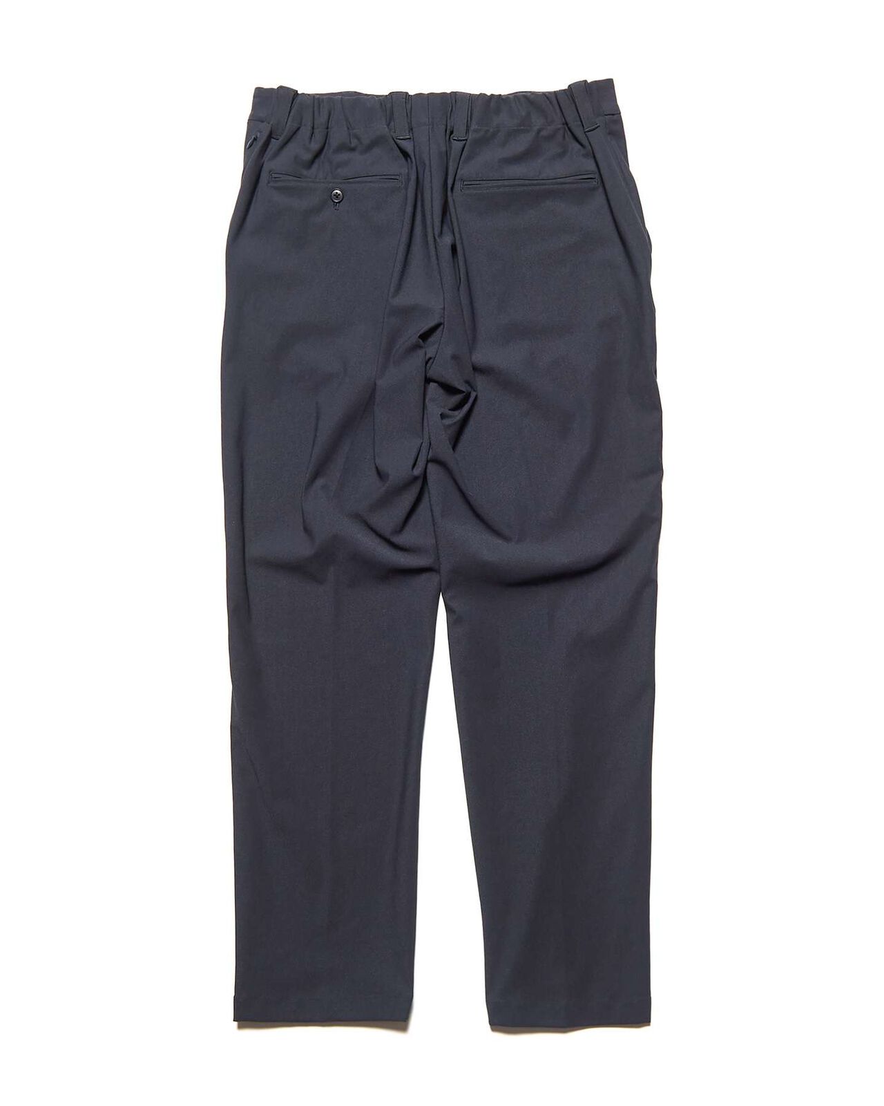 4-WAY STRETCH SLIM-FIT SHIRRING SLACKS,NAVY, large image number 1