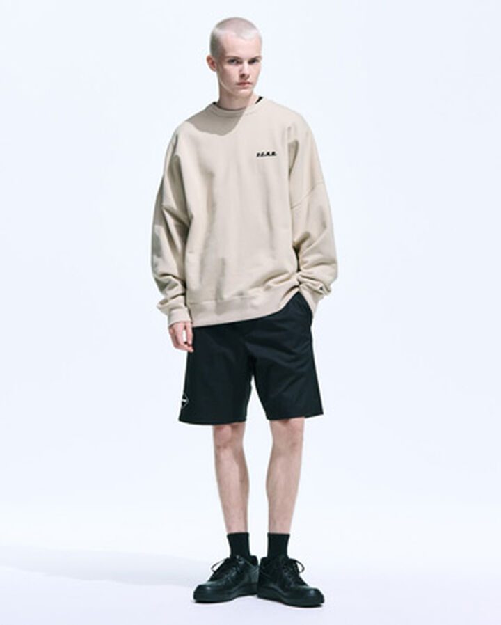 BIG LOGO CREWNECK BAGGY SWEAT,KHAKI, medium image number 8