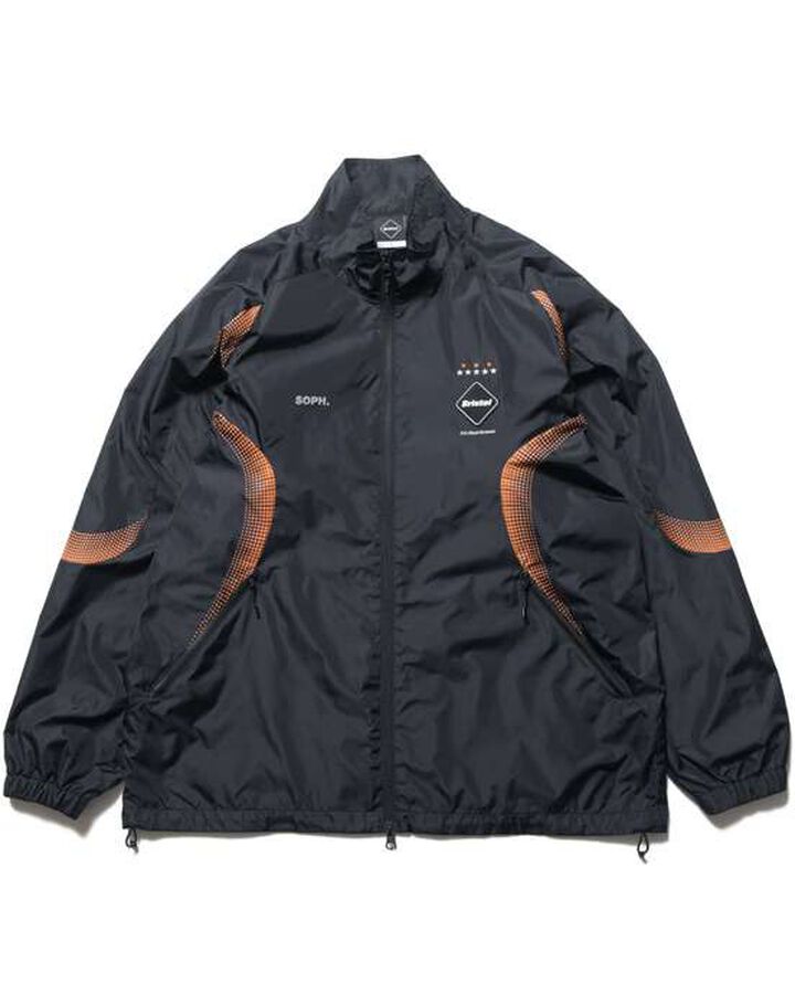 STAND COLLAR PRACTICE JACKET,BLACK, medium